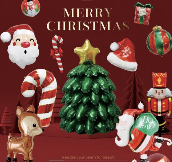 Christmas foil balloons