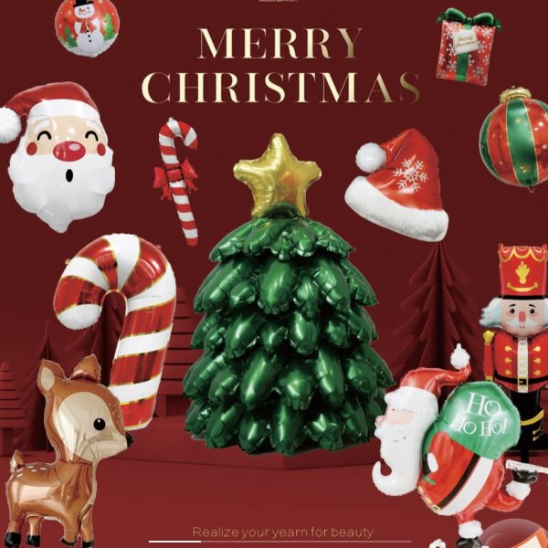 Christmas foil balloons